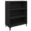 vidaXL Sideboard | Black | Engineered wood | Medium | Sideboard | Rectangular