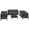 vidaXL 7 Piece Garden Lounge Set with Cushions Solid Pinewood