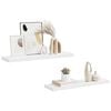 vidaXL Floating Wall Shelves 2 pcs White 90x23.5x3.8 cm MDF