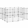 vidaXL Pet Cage | Black | Powder-coated steel | 35 x 35 cm | Expandable