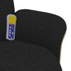 vidaXL Massage Recliner Chair with Footrest Black Fabric