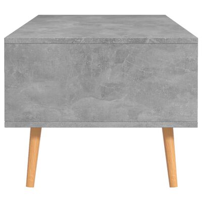 vidaXL Coffee Table Concrete Grey 100x49.5x43 cm Engineered Wood