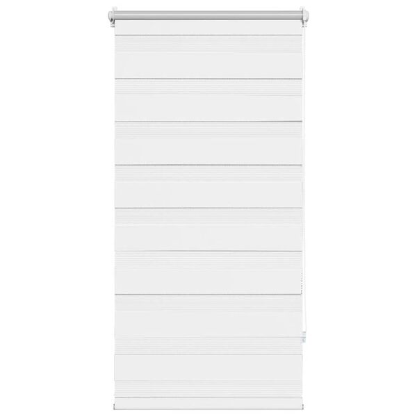 vidaXL Zebra blind 80.9x150 cm Fabric Width 76.7 cm white