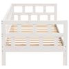 vidaXL Day Bed without Mattress White Solid Wood Pine 90x190 cm Single