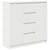 vidaXL Sideboard with Drawers White 100.5x35x98.5 cm Engineered Wood