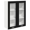 vidaXL Hanging Cabinet Black Oak 80 x 31 x 100 cm Engineered Wood