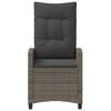 vidaXL Garden Chair 2 pcs Grey and Dark Grey 56 x 60 x 112 cm