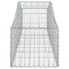 vidaXL Arched Gabion Baskets 3 pcs 200x50x40/60 cm Galvanised Iron