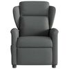 vidaXL Massage Recliner Chair Dark Grey Fabric
