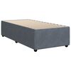 vidaXL Box Spring Bed with Mattress Dark Grey King Single Velvet