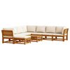 vidaXL 9 Piece Garden Lounge Set with Cushions Solid Wood Acacia