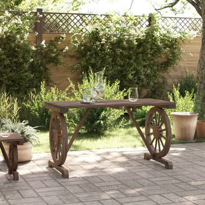 vidaXL Garden Table 115x55x65 cm Solid Wood Fir