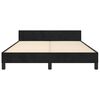 vidaXL Bed Frame without Mattress Black 137x187 cm Double Velvet