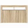 vidaXL Sideboard Sonoma Oak 116 x 30 x 75 cm Engineered Wood