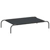 vidaXL Elevated Dog Bed Black 110x65x20 cm Oxford Fabric and Steel