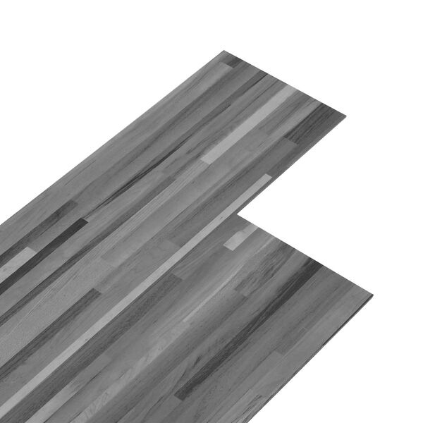 vidaXL Flooring Planks 36 pcs Striped Grey 5.02 m&sup2; PVC