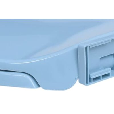 vidaXL Soft-Close Toilet Seat Blue Oval