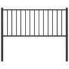 vidaXL Metal Headboard Black 107 cm
