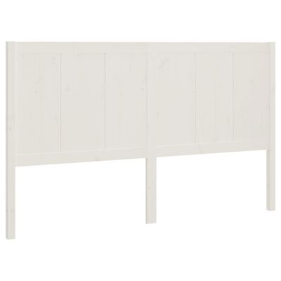 vidaXL Bed Headboard White 185.5x4x100 cm Solid Pine Wood