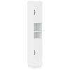 vidaXL Bathroom Cabinet with Open Shelf HOORN White 30 x 31 x 187 cm