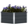 vidaXL Planter Anthracite 129 x 129 x 45 cm Steel