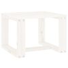 vidaXL Garden Side Table White 40x38x28.5 cm Solid Wood Pine