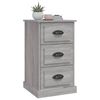 vidaXL Bedside Cabinet Grey Sonoma 39x39x67 cm Engineered Wood