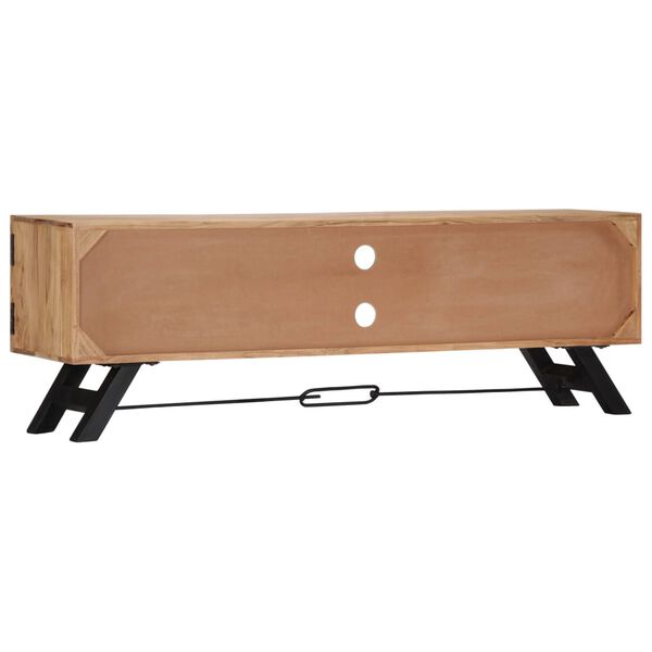 vidaXL TV Cabinet 140x30x45 cm Solid Acacia Wood