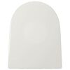 vidaXL Soft-close Toilet Seat with Quick-release Design White Square