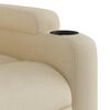 vidaXL Electric Massage Recliner Chair Cream Fabric