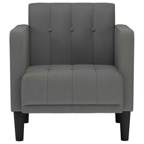 vidaXL Sofa Chair with Armrests Dark Grey 53 cm Fabric