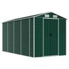 vidaXL Garden Shed | Green | Galvanised Steel | Garden Shed | Rectangular