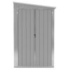 vidaXL Wall-mounted Garden Shed Grey 118x288x178 cm Galvanised Steel