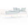 vidaXL Day Bed without Mattress White Solid Wood Pine 90x190 cm Single