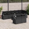 vidaXL Garden Sofa Set 9 pcs Poly Rattan