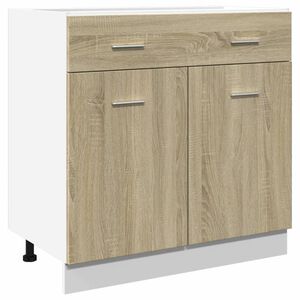 vidaXL Drawer Bottom Cabinet Lyon Sonoma Oak 80x46x81.5 cm Engineered Wood