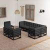 vidaXL 8 Piece Garden Lounge Set with Cushions Solid Pinewood