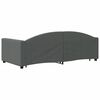 vidaXL Daybed with Trundle without Mattress Dark Grey 90x190 cm