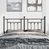 vidaXL Metal Headboard Black 150 cm