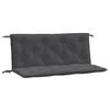 vidaXL Garden Bench Cushions 2 pcs Melange Anthracite 120x50x7 cm Fabric