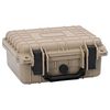 vidaXL Hard Luggage Case with Storage Sand 27 x 24.5 x 12.5 cm