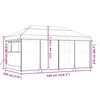 vidaXL Foldable Party Tent Pop-Up with 4 Sidewalls Terracotta