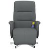 vidaXL Massage Recliner Chair with Footrest Dark Grey Fabric