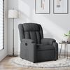 vidaXL Recliner Chair Dark Grey Fabric