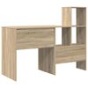vidaXL Desk Sonoma Oak 131.5 x 50 x 106.5 cm Engineered Wood