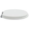 vidaXL Toilet Seats with Soft Close Lids 2 pcs MDF White
