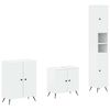 vidaXL 3 Piece Bathroom Cabinet Set BREDA White Engineered Wood