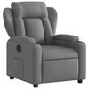 vidaXL Recliner Chair Dark Grey Fabric