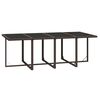 vidaXL 9 Piece Garden Dining Set with Cushions Poly Rattan Brown