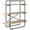 vidaXL Bookshelf 3-Tier 100 x 35 x 105 cm PB Sonoma Oak